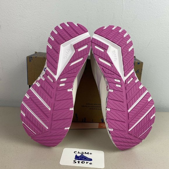 Brooks Revel 4 Womens Empower Her Running Shoes White Pink Unity - Picture 6 of 11